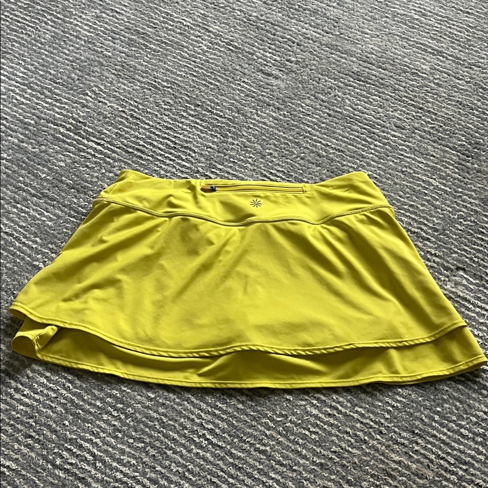 Athleta Vibrant Yellow Mini Skirt - Picture 2 of 3